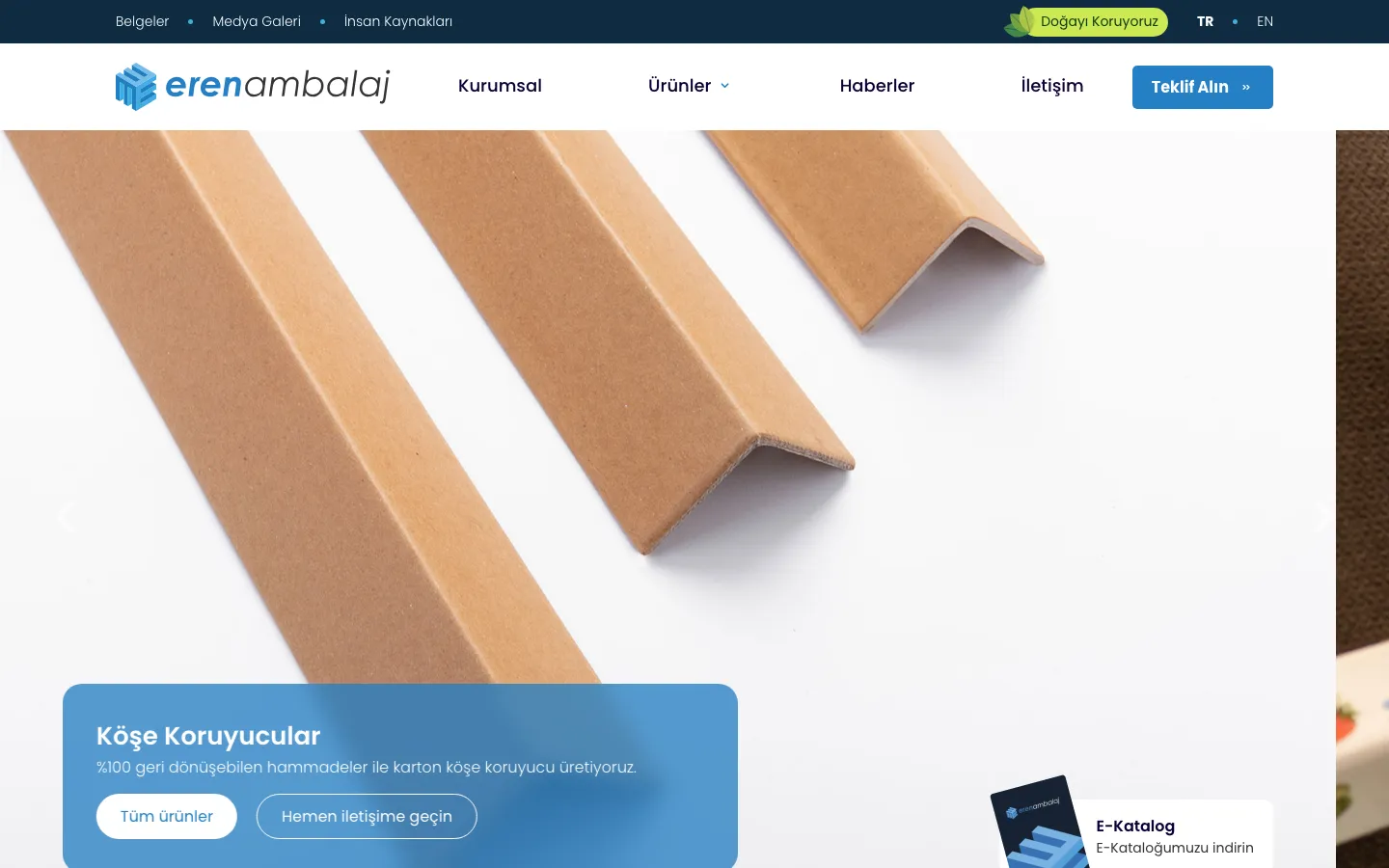 Eren Ambalaj Web Sitesi