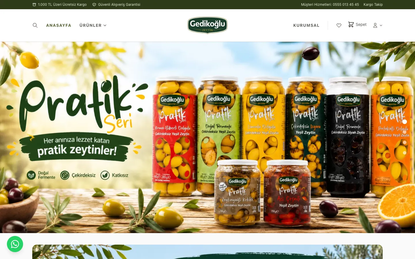 Gedikoğlu Zeytincilik — D2C E-Commerce Platform