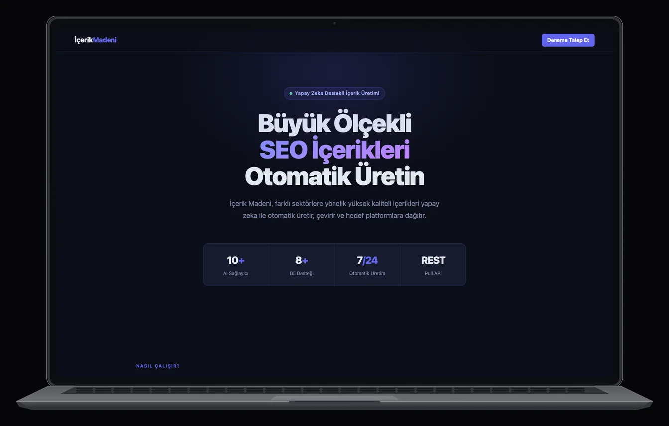 İçerik Madeni — Çok Projeli AI İçerik Üretim & Dağıtım Platformu